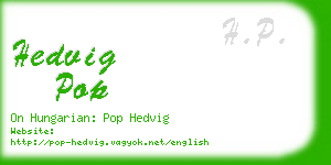 hedvig pop business card